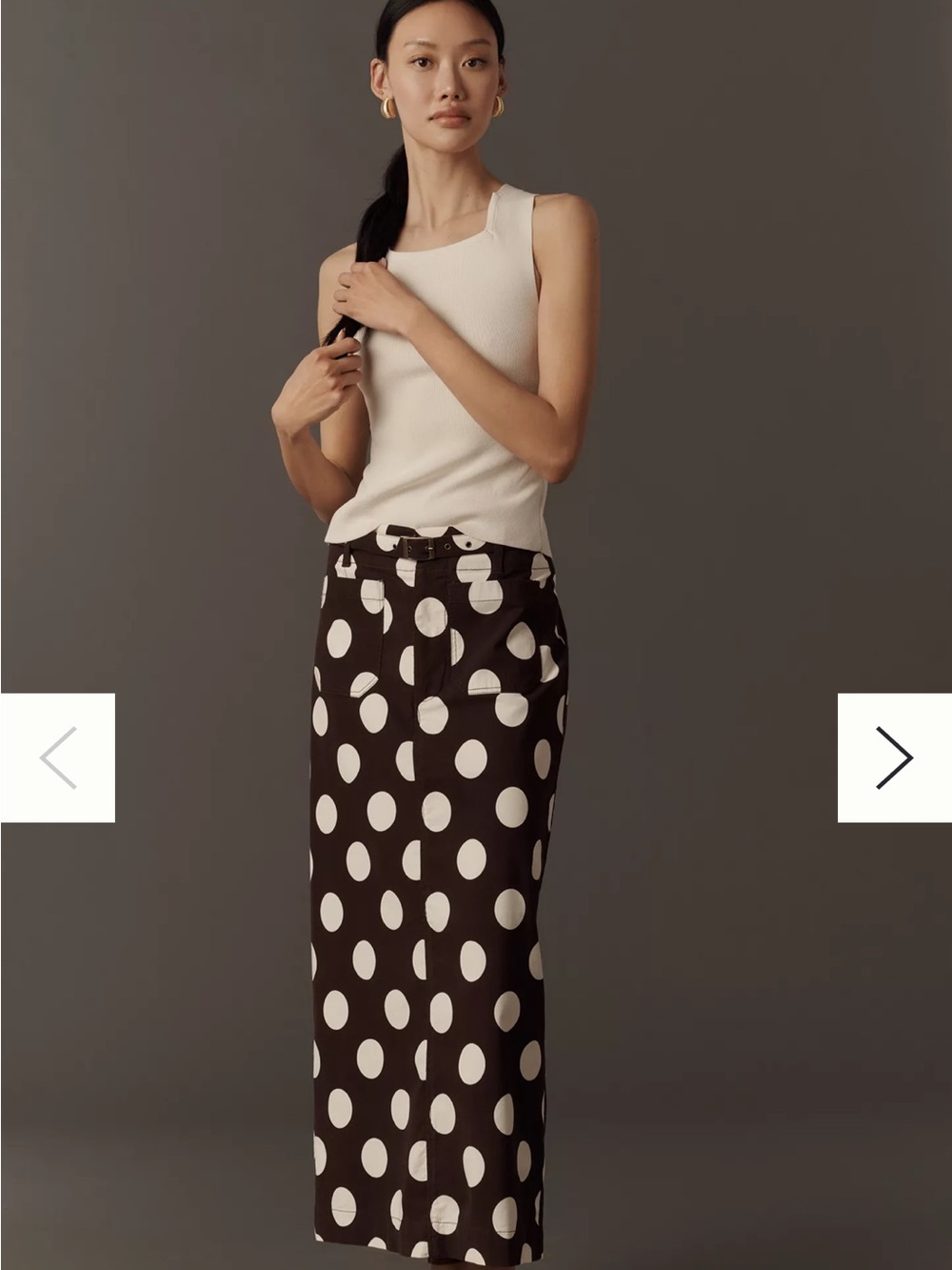 Anthropologie Maeve Colette Polka Dot Skirt - Picture 2 of 10